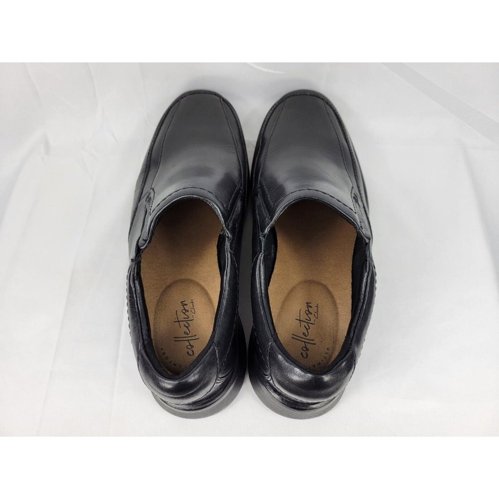 Clarks Escalade Step Leather Loafer Shoes Sneakers Mens Size 10 Wide Black 14885 - Picture 3 of 11